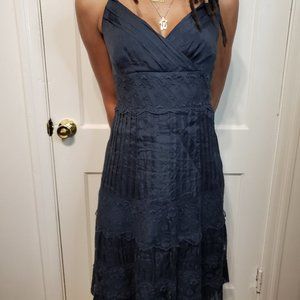 Ann Taylor Petites lace tiered halter dress Sz. 0P